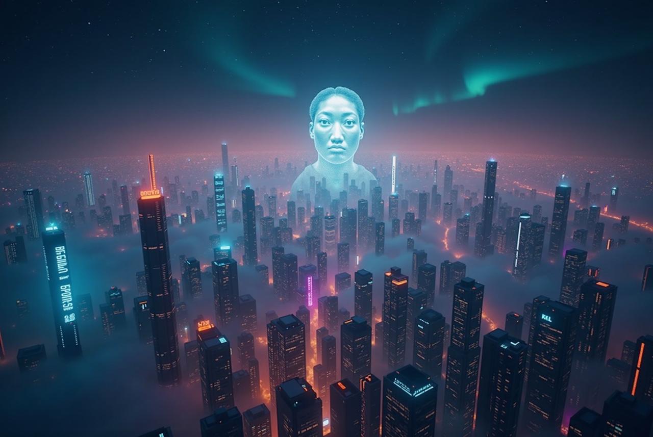 免费影视 - 赛博朋克城市夜景
